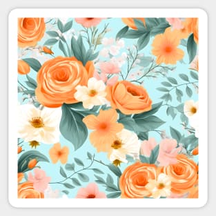 Wedding Flowers Pattern 15 Sticker